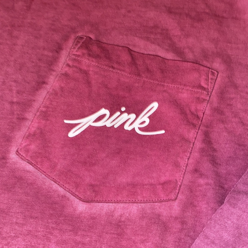 ⚡️3/$18⚡️ PINK! Distressed Colored Long Sleeve - Picture 2 of 4